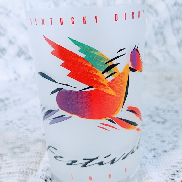 COLLECTIBLE 1996 KENTUCKY DERBY FESTIVAL GLASS/ MAKER'S MARK MINT JULEP RECIPE - Picture 5 of 6